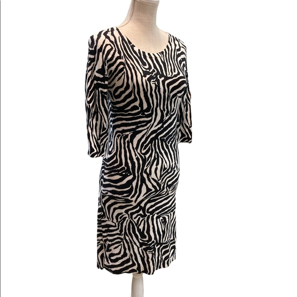 Loft by Ann Taylor Zebra Striped Dress - Picture 2 of 7